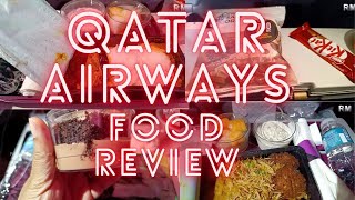 QatarAirways India To USA Economy Class Flight Food Review | QR529 | QR755 #indiavacation #usavlogs