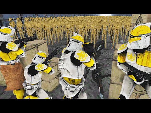 Can Clone Army Hold Largest DEATH TUNNEL Ever?! - Men of War: Star Wars Mod