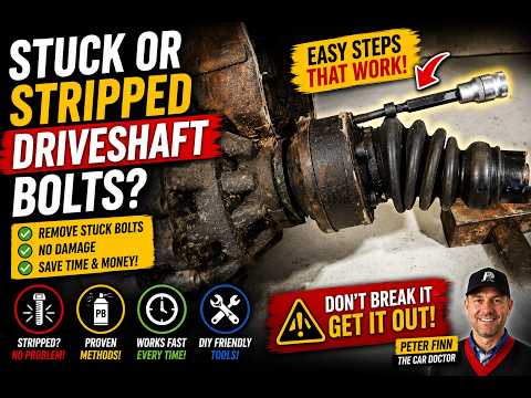 How to open BAD and Stuck driveshaft bolts in Volkswagen and Audi cars