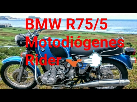Motorcycle ride BMW R75/5 Me for the police I avoid an accident . Documentary manufactures BMW