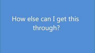 I Love You- Alex Clare (Lyrics)