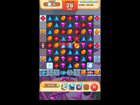 Jewel Match King Level 329 - Walkthrough ( No Booster )