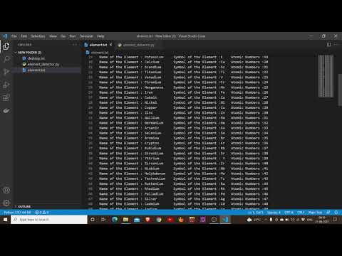Periodic Table Project Basic Python Projectpython_project