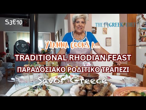 How to cook Traditional Rhodian Table Feast by Yianna, Το Παραδοσιακο Ροδιτικο Τραπεζι s3e10