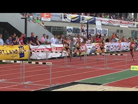 100m Hurdles: Alina Talay, 12,41s NR