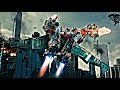 TRANSFORMERS DARK OF THE MOON Jetwing Optimus Prime Vs Driller Full HD4K