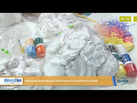 Empreendedora produz lindas peças em gesso para colorir 18 08 2021