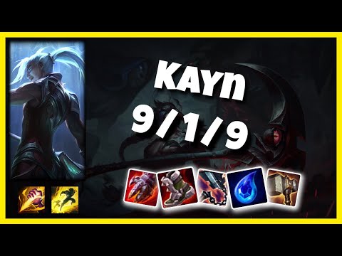 Kayn vs Shen KOREAN Challenger JUNGLE (9/1/9) Gameplay Replay - Patch 10.23