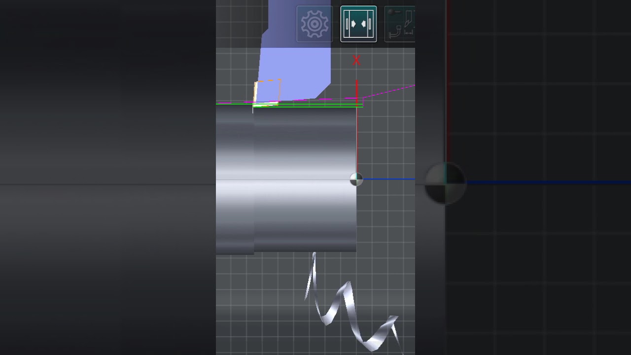 CNC programming no 1 Manual Turning Operation #freecad #machine