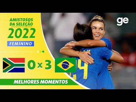 Gols e lances de África do Sul x Brasil