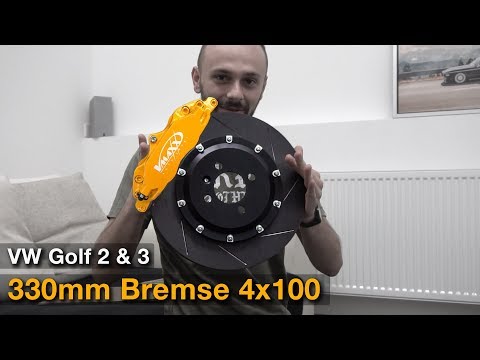 VW GOLF 2 + 3 | 330mm Vmaxx Bremsanlage 4x100 | Unboxing | Qualitatief  [G2-15]