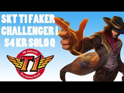 SKT T1 Faker (Twisted Fate) vs CJ Entus Ambition (Ziggs) - Korean Challenger Solo Queue