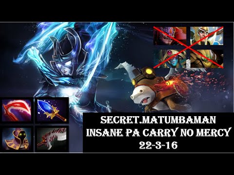 Secret.Matumbaman [PA] Insane Carry No One Can Stop Me 22-3-16 | 7.25 Dota 2