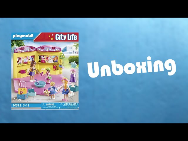 Vídeo relacionado con PLAYMOBIL City Life 70592 Tienda de Moda, para niños de 5 a 12 años