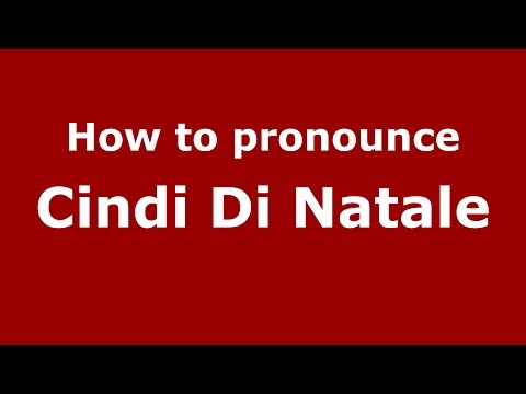 How to pronounce Cindi Di Natale (Spanish/Argentina) - PronounceNames.com