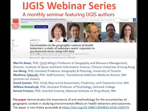 Uncertainties in the geographic context of health behaviors: exposure to psychosocial stress