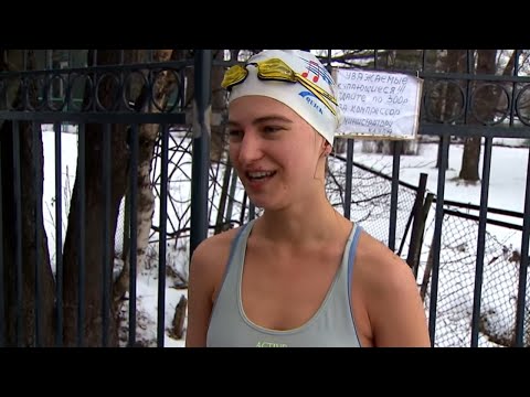 Ils nagent dans une eau à 1 degré