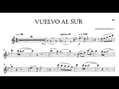 A.  PIAZZOLLA - "VUELVO AL SUR"