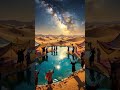 Nomadic families in desert oases #entertainment