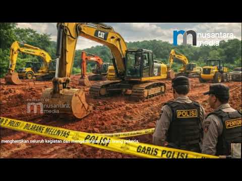 Polda Sumsel Tertibkan Galian C Ilegal di Kecamatan Rambutan Banyuasin, 7 Orang Diamankan dan 5 Alat Berat Disita