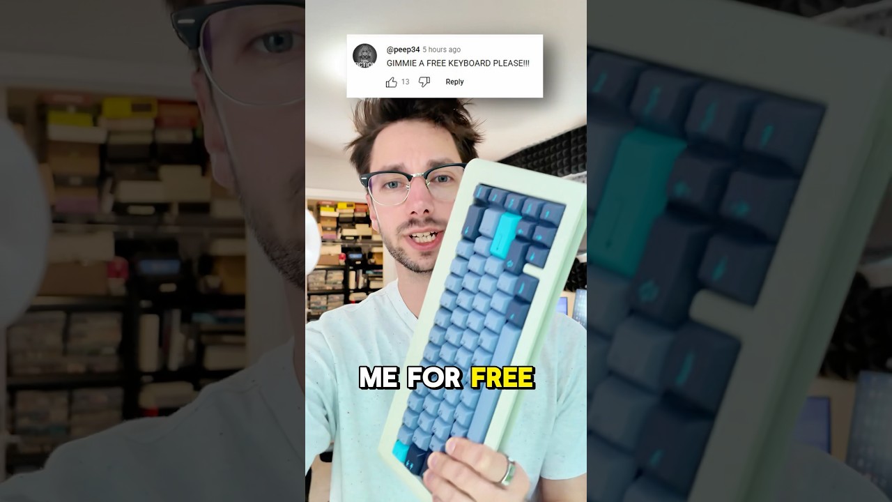 FREE KEYBOARD!?  #customkeyboard #keyboard #mechanicalkeyboard #viral