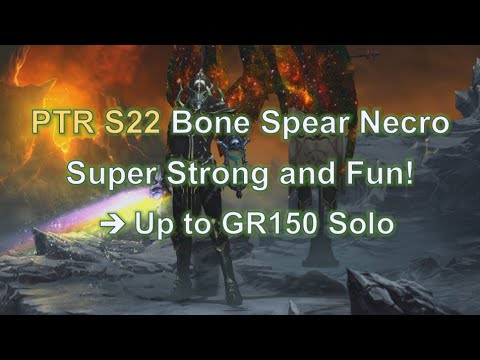 Bone Spear Necro is a Top Tier Build now! - Season 22 PTR Patch 2.6.10 [Diablo 3]