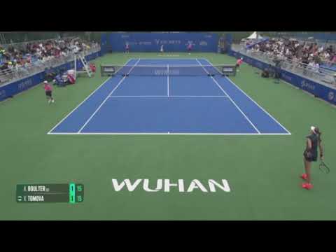Katie Boulter (GBR) vs Viktoriya Tomova (BUL) // 6-3 4-6 1-6 // Wuhan Open // Qualifying R1