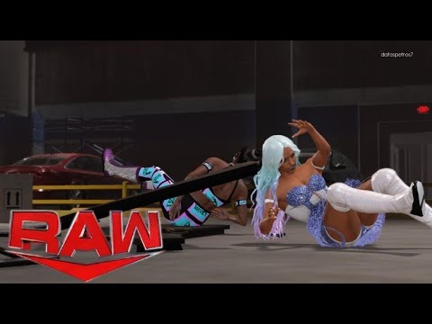 WWE 2K22 RAW BIANCA BELAIR WITH FLORIANE FOR A EXTREME RULES MATCH IN EXTREME RULES
