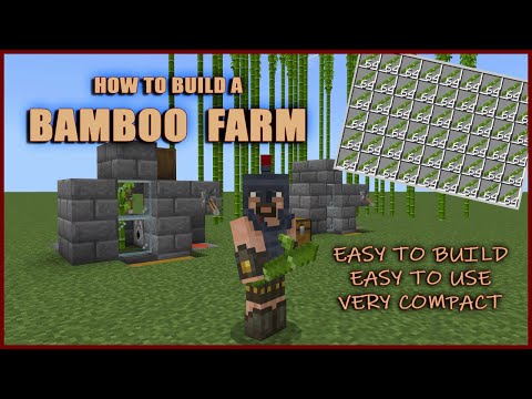 Must-have BAMBOO Farm for Minecraft Bedrock