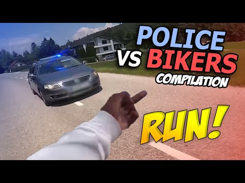 BIKERS VS COPS - Best Motorcycle Police Chase Compilation 2024