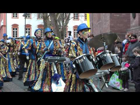 Mainzer Strassenfastnacht 2014 - Rosenmontag - Leudelsbach Gugga und Shining Motions Oppenheim