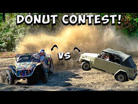VW Dune Buggy  VS  Volkswagen Thing! | Donut Contest! 🔥🔥