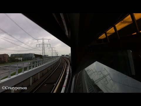 RET Metro rit (door ruit / through window) De Tochten-Nesselande & terug naar Ambachtsland Rotterdam
