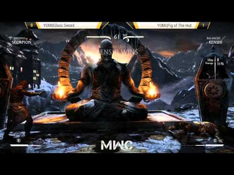 MWC - Yomi|Glass Sword ( Scorpion ) vs Yomi|Pig of The Hut ( Kenshi ) // MKX
