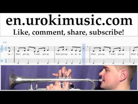 Trumpet lessons Sia - The Greatest Sheet Music Tutorial Part#2 um-352
