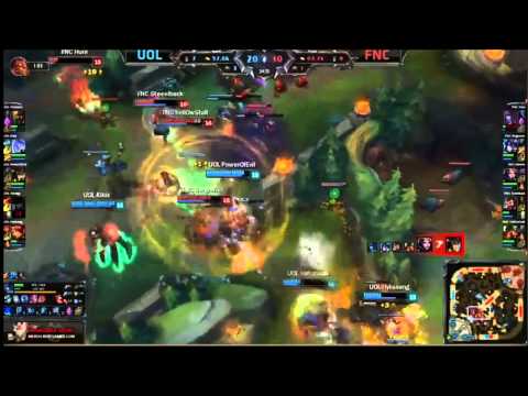 FNC vs UOL - Insanely Close Nexus Fights & Game Ending