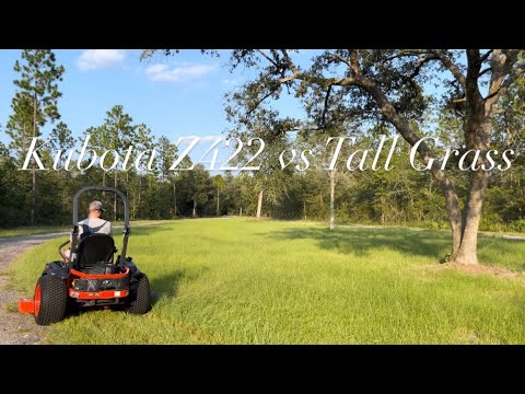 Kubota Z422 vs Tall Grass