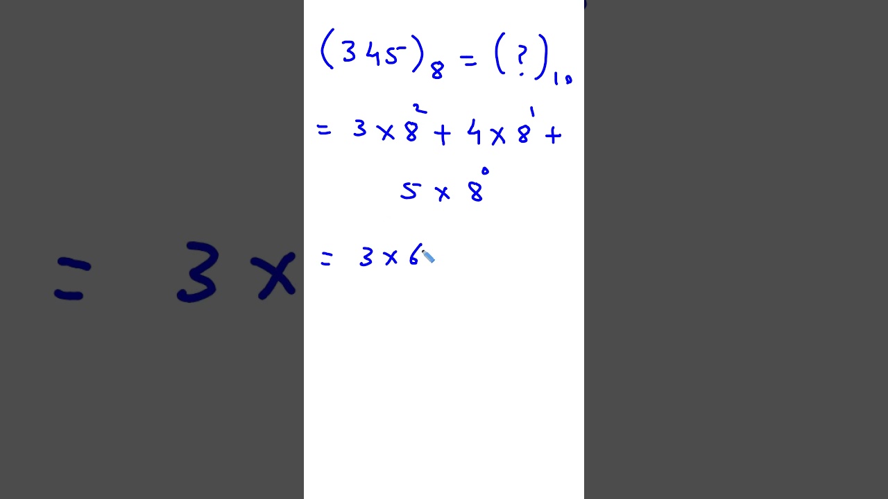 Digital Electronics | Octal to Decimal Conversion Example