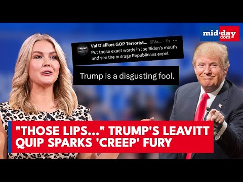 ترامب يتغزل بشفتي المتحدثة باسم البيت الأبيض (فيديو) 