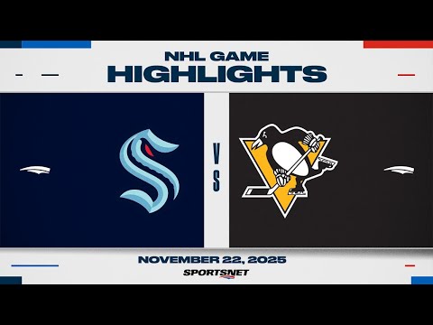 NHL Highlights | Kraken vs. Penguins - November 22, 2025