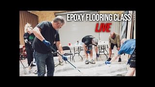 Epoxy Flooring Class FREE Preview | LIVE Stone Coat Training