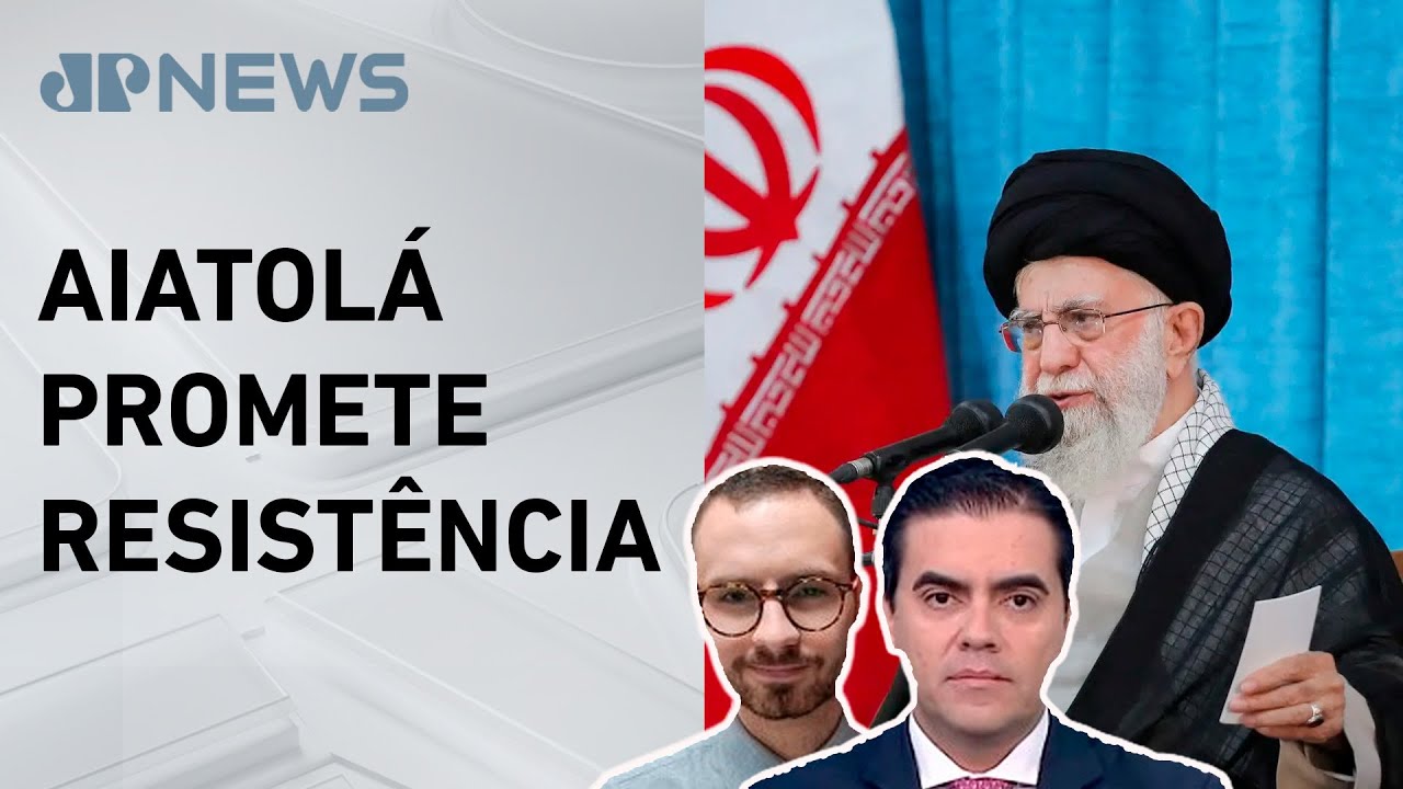 Líder supremo do irã diz que Israel “não durará muito tempo”; Vilela e Neitzke comentam
