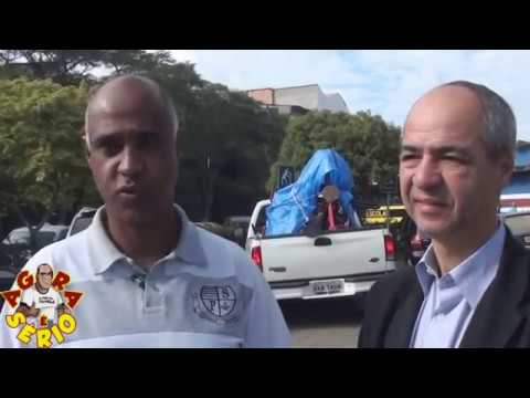 Vereador Nilson recebe doação da academia ao ar livre do Vereador Elias Cassundé de Carapicuíba