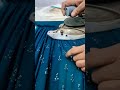 Fabric manipulation Crushing technique lehenga #shorts #viral #trending