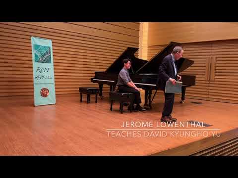 2023 RPPF - Jerome Lowenthal Masterclass on Beethoven