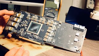 Vega 64 broken no video out repair / diagnostic process graphic / video Radeon AMD card fix