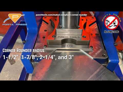 Porta Press punching 1/8 inch aluminum