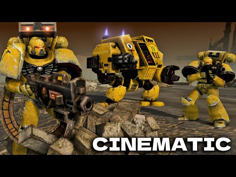 IMPERIAL FISTS vs BLACK LEGION - Men of War: Warhammer 40k Mod (4K, Cinematic Battle)
