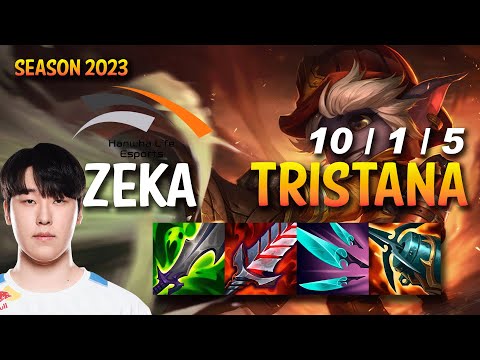 HLE Zeka TRISTANA Mid vs AHRI - KR Ranked