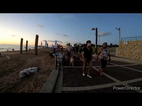 Visiting Zamir Beach In Haifa, Israel